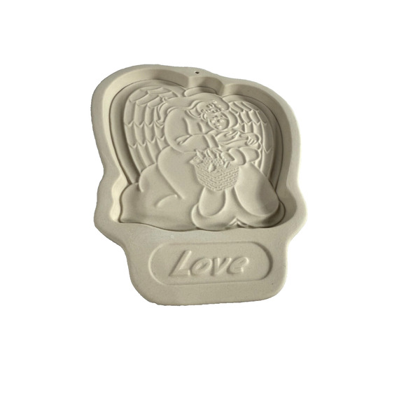 1995 Longaberger Pottery Love Angel Series Cookie Mold - Picture 2 of 3